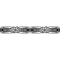 Intricate Floral Border, Vintage , Decorative Element - Textile vector