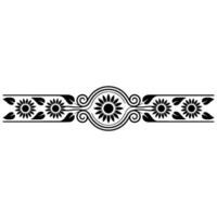 Elegant Floral Border, Vintage Element, alternate version vector