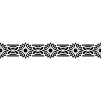 Geometric Floral Border, Minimalist , Subtle Texture, Pattern vector
