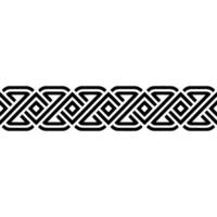 Geometric Celtic Border, Minimalist Pattern, Repeating vector