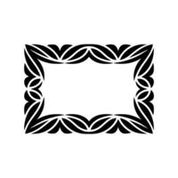 Intricate Black Frame, Minimalist , Elegant Border vector