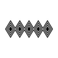 Geometric Diamond Border, Minimalist - Diamonds vector