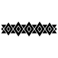 Geometric Border, Tribal Motif, Minimalist vector