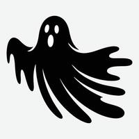 a ghost icon on a white background vector