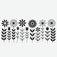 lowers isolated on a white background. vector