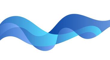 Blue elegant wave business banner background vector