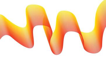 Wavy Blend Abstract Curved Orange Colorful Design Background Illustration vector