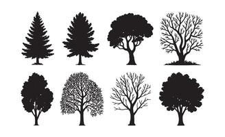Collection of diverse tree vector