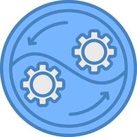 Automation Highlighted Badge Graphic vector