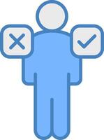 Decision Making Clean Shape Mark vector