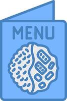 Menu Refined Icon Sketch vector