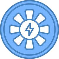 Turbine Monotone Visual Mark vector