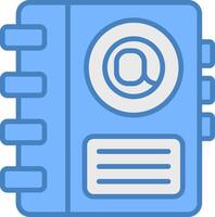 Address Book Modern Grid Sketch vector