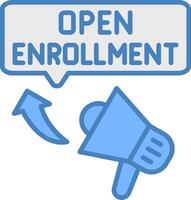 Open Enrollment Handcrafted Line Element vector