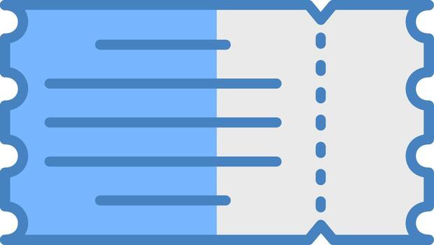 Ticket Simple Frame Object vector