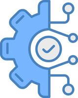 Digital Seamless Interface Block vector