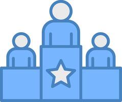 Team Leader Cool Tone Object vector