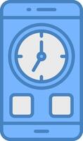 Alarm Premium Grid Symbol vector