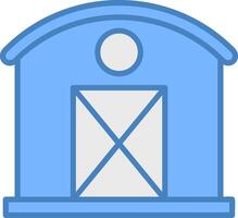 Barn Simple Frame Object vector