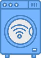 Smart Washing Machine Highlighted System Mark vector