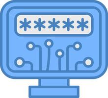 Password Sleek Visual Element vector
