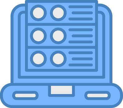 Server Control Clean Shape Mark vector