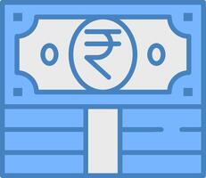 Rupee Modern Grid Sketch vector