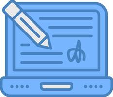 Digital Signature Contrast UI Module vector
