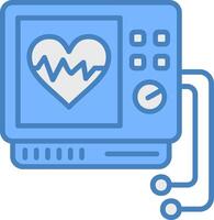 Heartbeat Tech Badge Concept vector