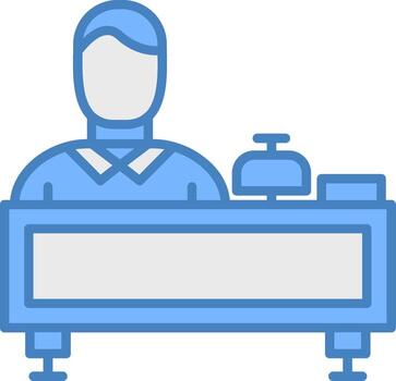 Receptionist Simple Visual Module vector