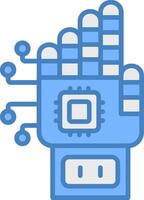 Robotic Hand Universal Visual Symbol vector