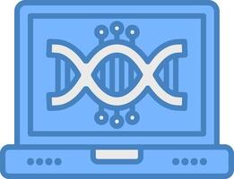Dna Smooth Shape Graphic vector