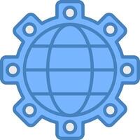 Global Economy Crystal Clear Object vector