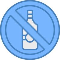 No Beer Futuristic UI Element vector