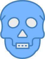 Skull Futuristic UI Element vector