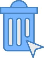 Bin Clean UX Fragment vector
