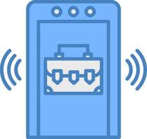 Luggage Scan Refined Shape Symbol vector