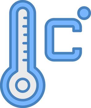 Celsius Solid Badge Object vector