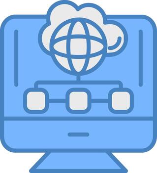 nube informática mínimo cuadrícula formar vector