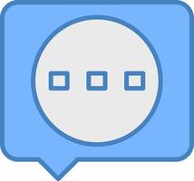 Speech Bubble Solid Badge Object vector
