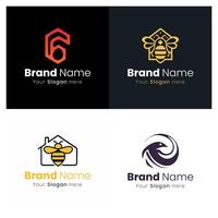 Modern Professional Logo Design Inspiration for Brand Identity Building and Visual Recognition vector