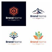 Creating a Strong Brand Identity Through Unique Logo Design and Effective Visual Communication Strategies for Business Growth vector