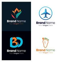 Developing a Strong Brand Identity Through Effective Logo Design and Visual Branding Strategy for Business Growth vector