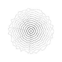 Texture concentric ripple circles set. Sonar or sound wave rings collection. Epicentre, target, radar icon concept. Radial signal or vibration elements. Dotted illustration vector