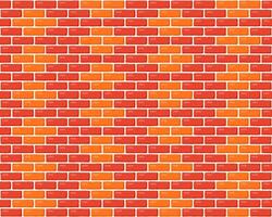 Brick wall seamless pattern. Brown decorative brickwork repeating texture. Bricks masonry background. vector