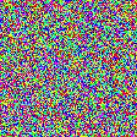 Seamless pixelated tv noise texture. Color television signal noise grain. Screen interferences and glitches. Grunge vector