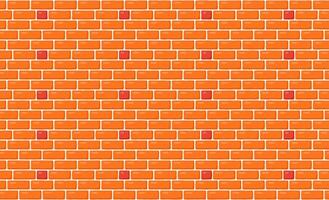 Brick wall seamless pattern. Brown decorative brickwork repeating texture. Brick masonry background vector