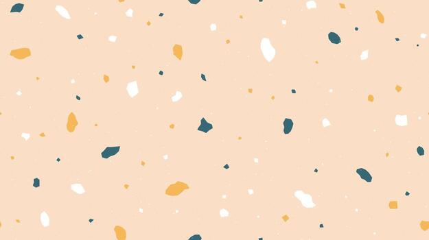 Terrazzo seamless pattern. Repeating floor texture. Beige mosaic background. Trendy surface or textile design vector