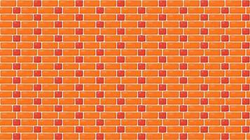 Brick wall masonry seamless pattern. Brown decorative brickwork repeating texture. Bricks rural background. vector