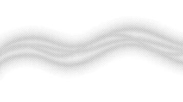 Halftone wave background. Comic halftone pop art texture. White and black abstract wallpaper vector